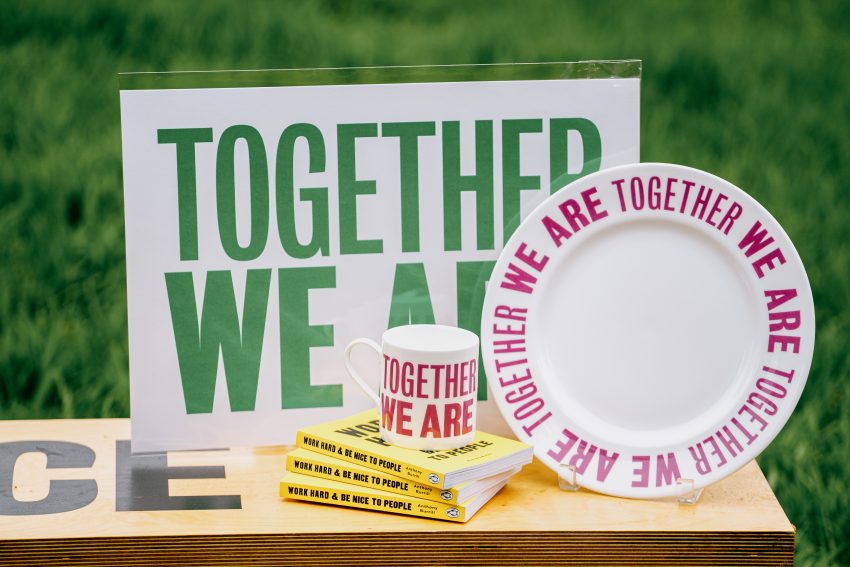 Image - Link to page: 1882 Ltd x Anthony Burrill, Together We Are Plate: Harewood Edition